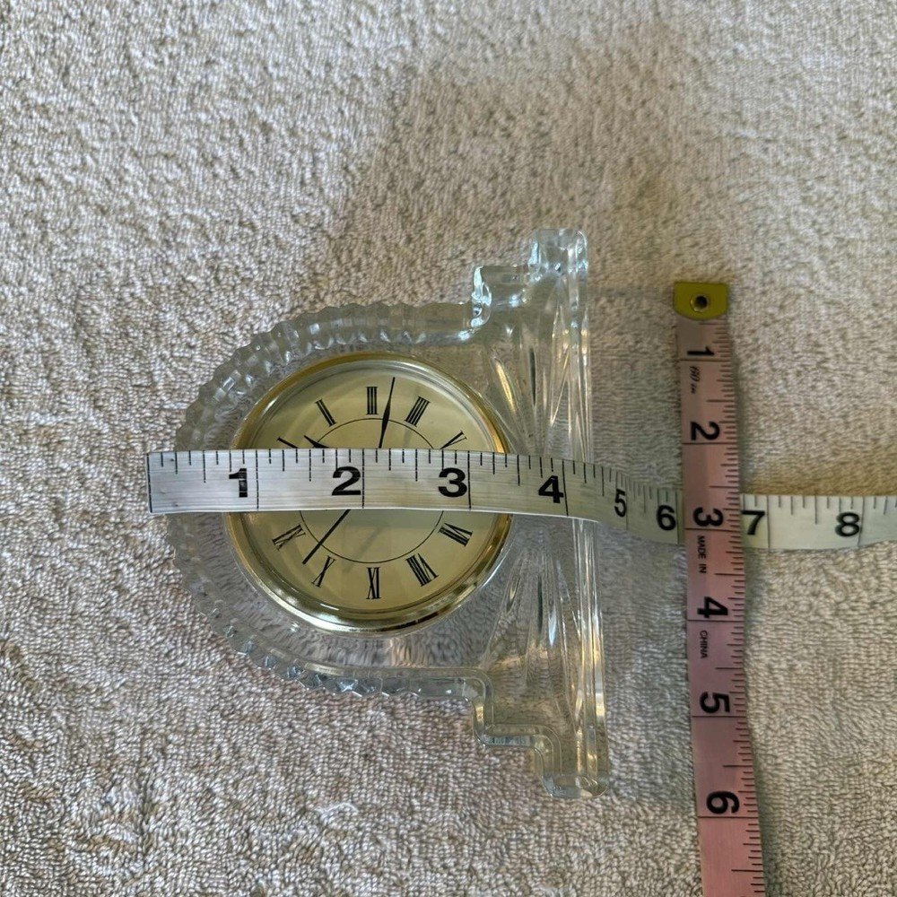 Staiger Quartz Clock Clear Tabletop Desk Shelf Decor