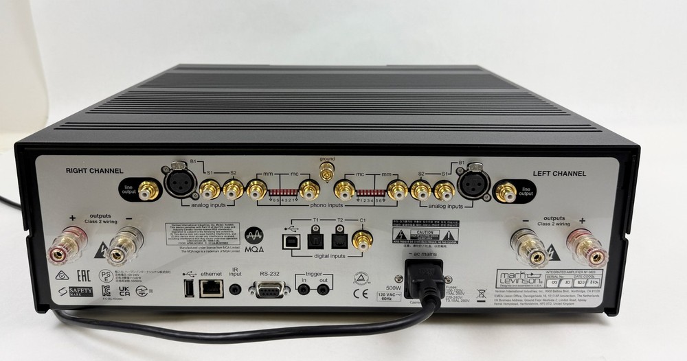 Mark Levinson No5805 Integrated Amplifier with Remt Ctrl