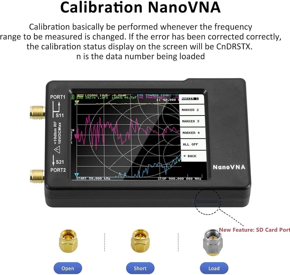 Antenna Analyzer 10KHz-1.5GHz - Android Supported with HD TFT Display