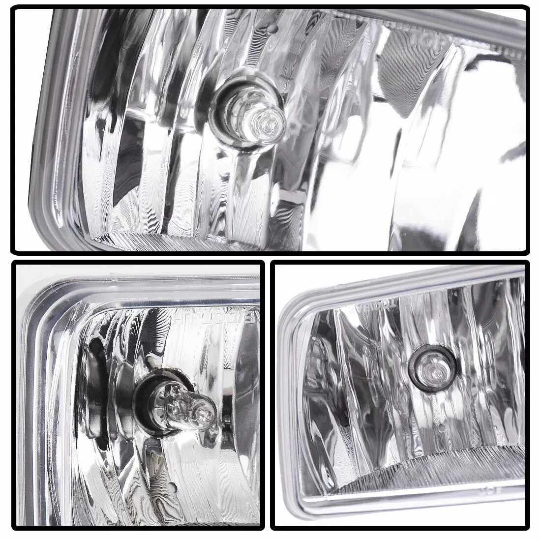 Fit For 2007-2015 Chevy Silverado 1500 2500 Front Bumper Pair Fog Lights Lamps