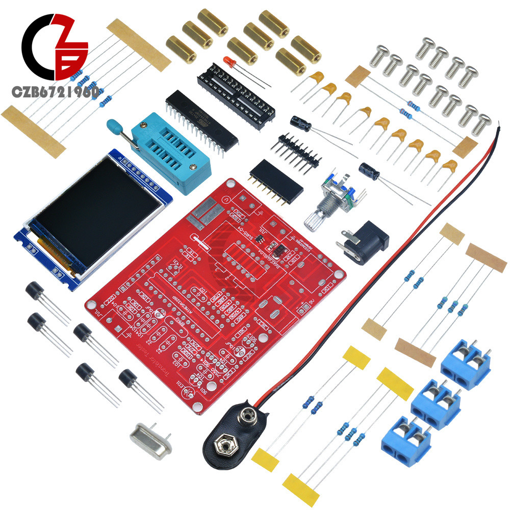DIY TFT Mega328 Transistor Tester LCR Capacitance ESR meter Kit Frequency Signal