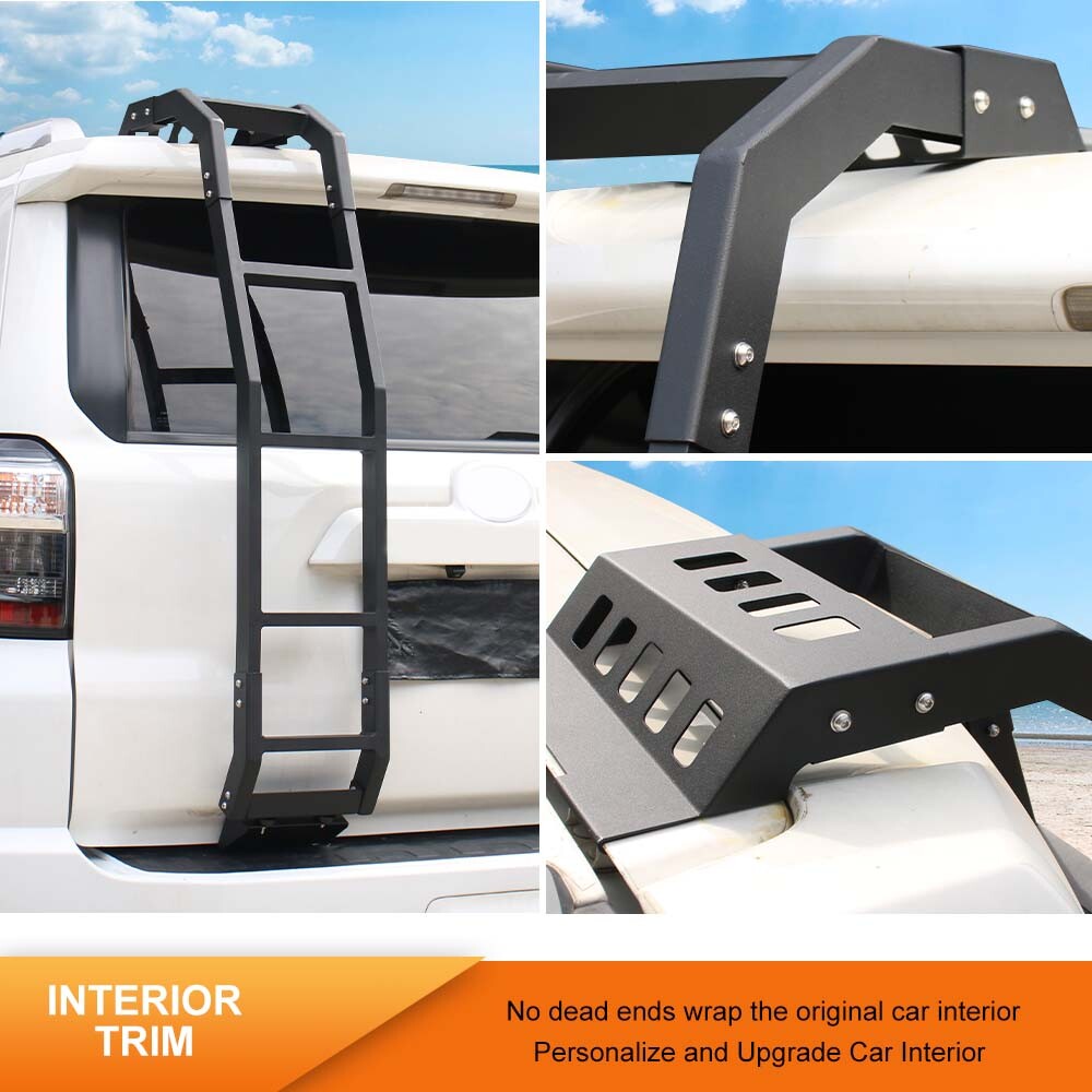 8Pcs Car Rear Tailgate Windshield Extension Step Climbing Ladder For 4Runner 10+