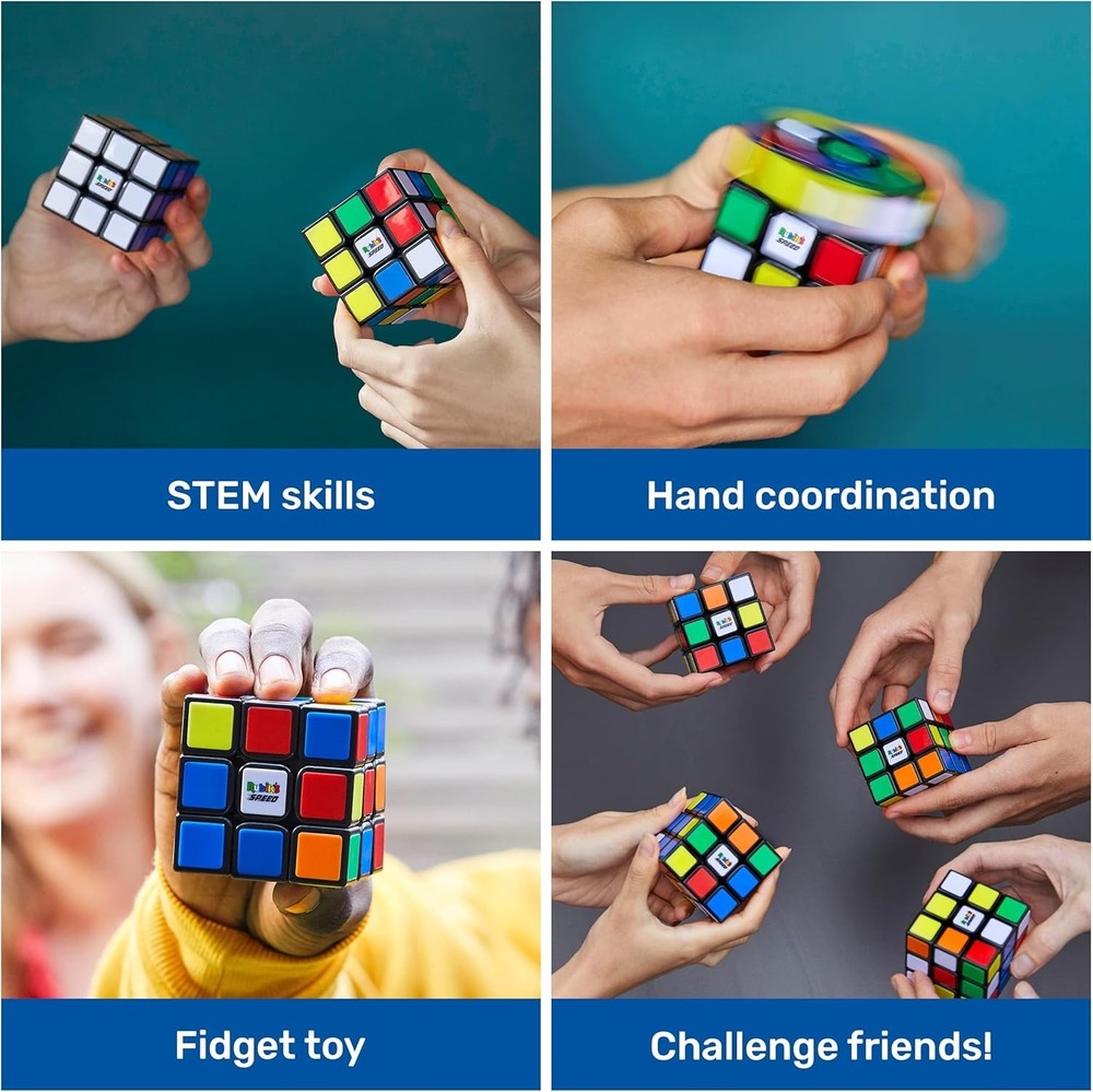 Rubik’S Cube, 3X3 Magnetic Speed Cube, Super Fast Problem-Solving Challenging Pu