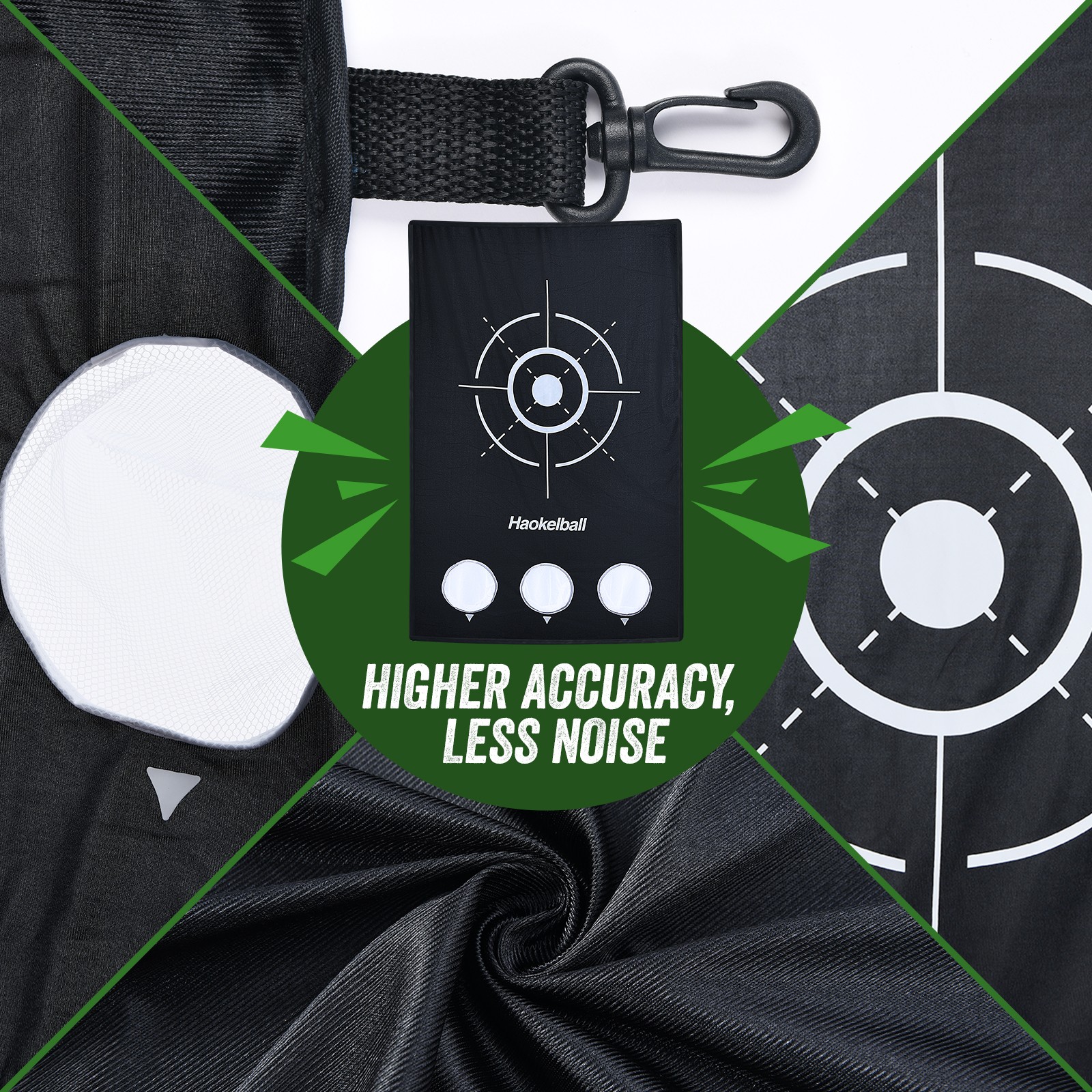 10x7.5ft Heavy Duty Steel Frame Golf Practice Net for Driving with Target Cloth