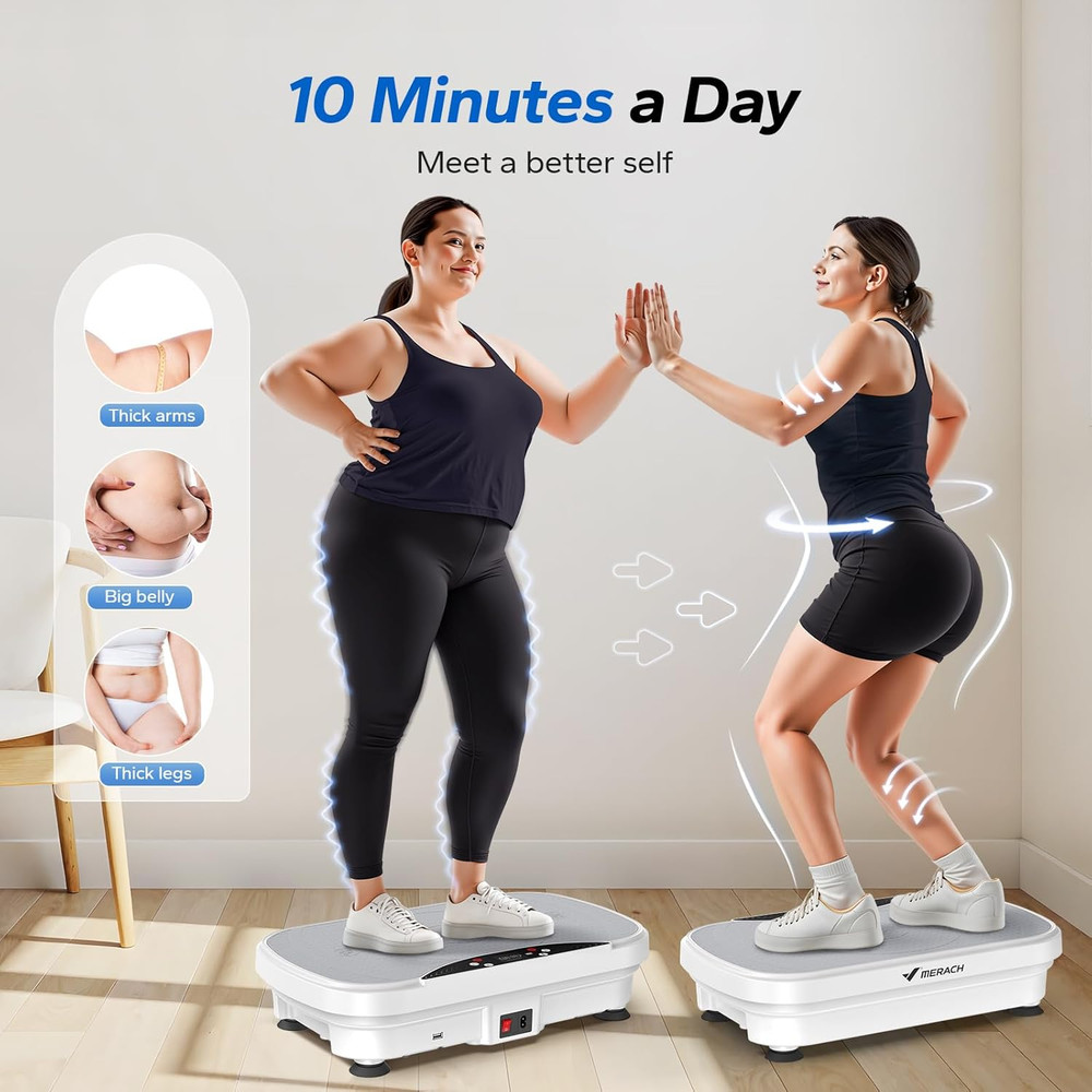 Vibration Plate Exercise Machine for Lymphatic Drainage, Weight Loss, Home Use