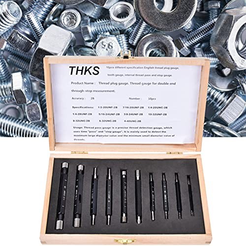 10Pcs Thread Plug Gage Nut Bolt Thread Checker Double End Imperial thread