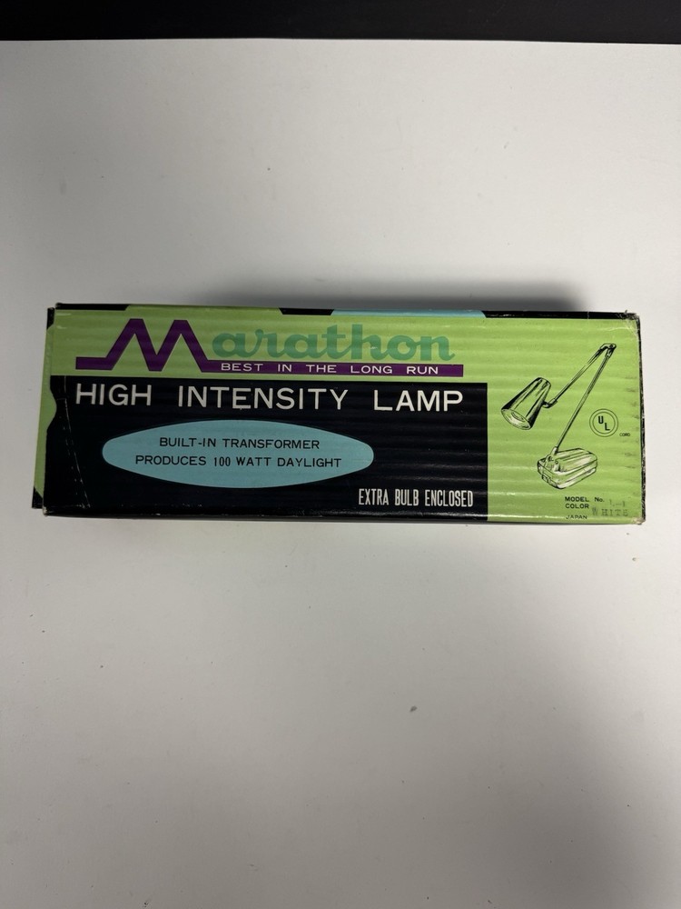 Marathon High Intensity Lamp MCM desktop NOS in OB UNTESTED