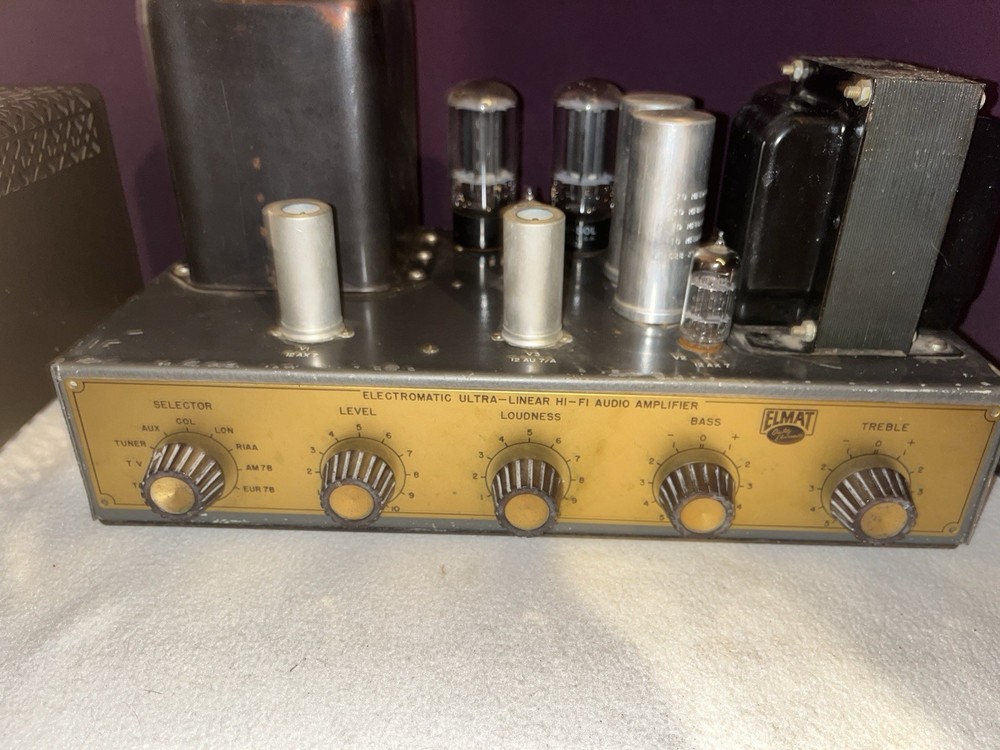 Williamson Type HI-FI Amplifier W/ Compensated Pre-Amplifier Model WAK Working!!