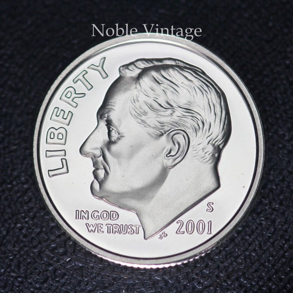 2001 S Proof Roosevelt Dime - From a Clad Proof Set