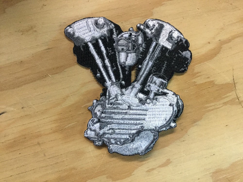 Harley-Davidson Knucklehead Motor Engine Patch vintage motorcycle chopper FL FLH