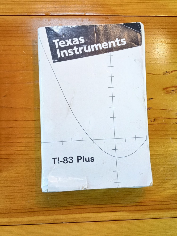 Texas Instruments TI-83 Calculator For Math & Science With Manual ➗ ➖ ➕ 🟰