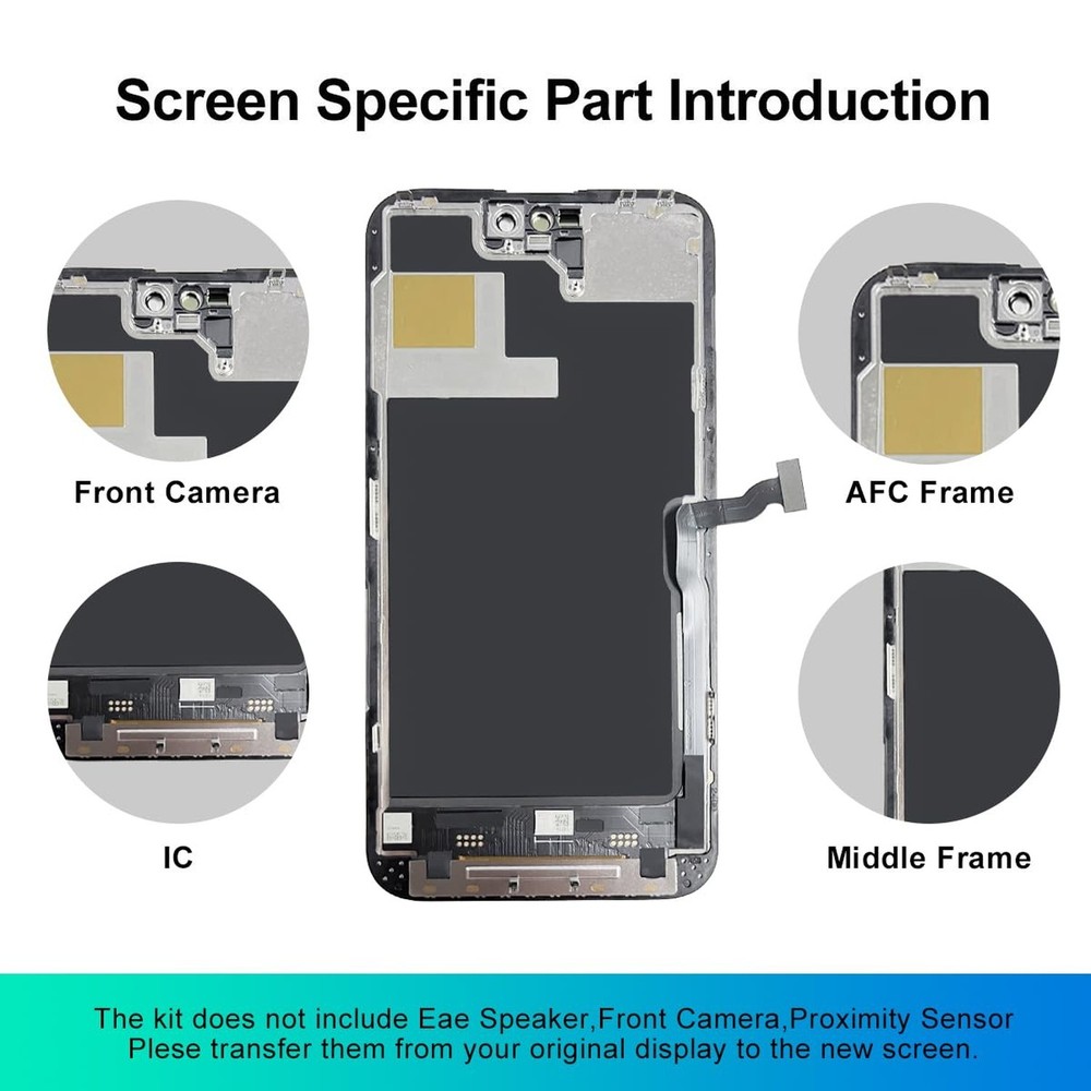 for iPhone 14 Pro Max Screen Replacement Kit 6.7 inch, Full HD LCD Display 3D...