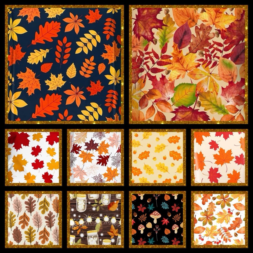 Poly Mailers Autumn Fall, Assortment 10x13