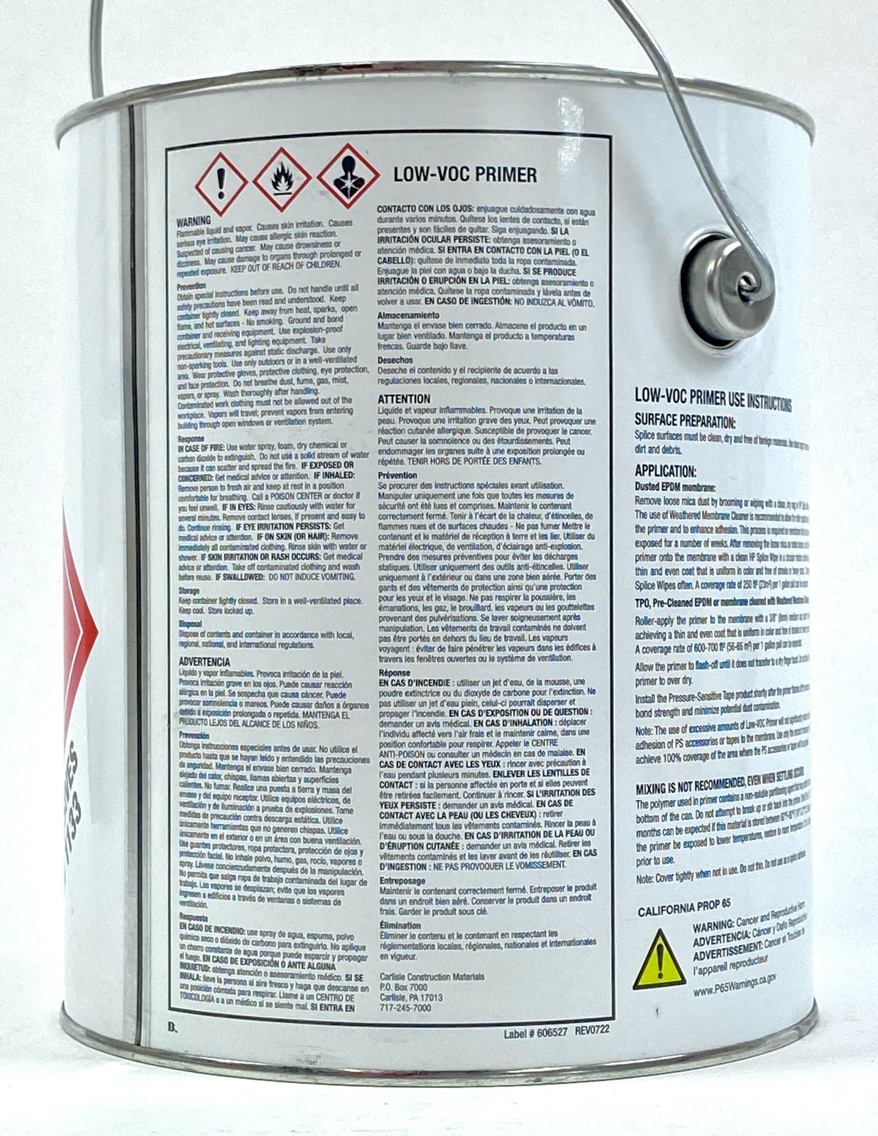 Low VOC Interior Exterior Primer White 316522 1 Gallon for Wall Prep