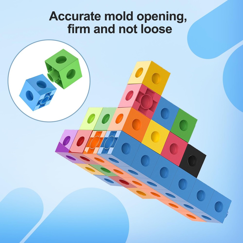 TOMMYHOME Math Linking Cubes with Box 301PCS, Preschool Medium