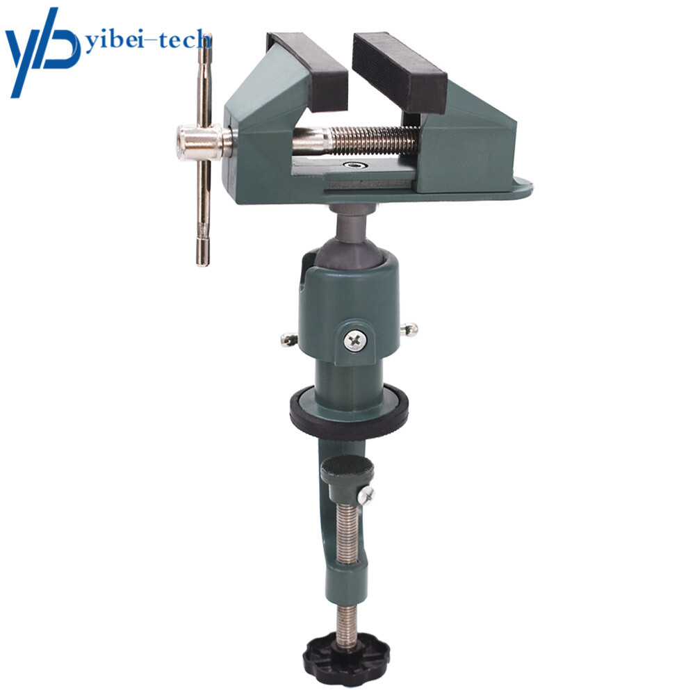 3" Aluminum Swivel 360° Rotating Universal Table Vise For Holding Small Parts