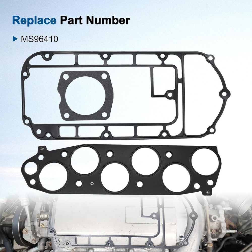 Plenum Gaskets Set Upper Compatible with 2003-2010 Accord Odyssey, 2003-2