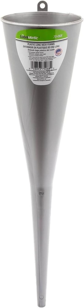 LubriMatic 75-068 Long Neck Plastic Funnel - 2 Quart