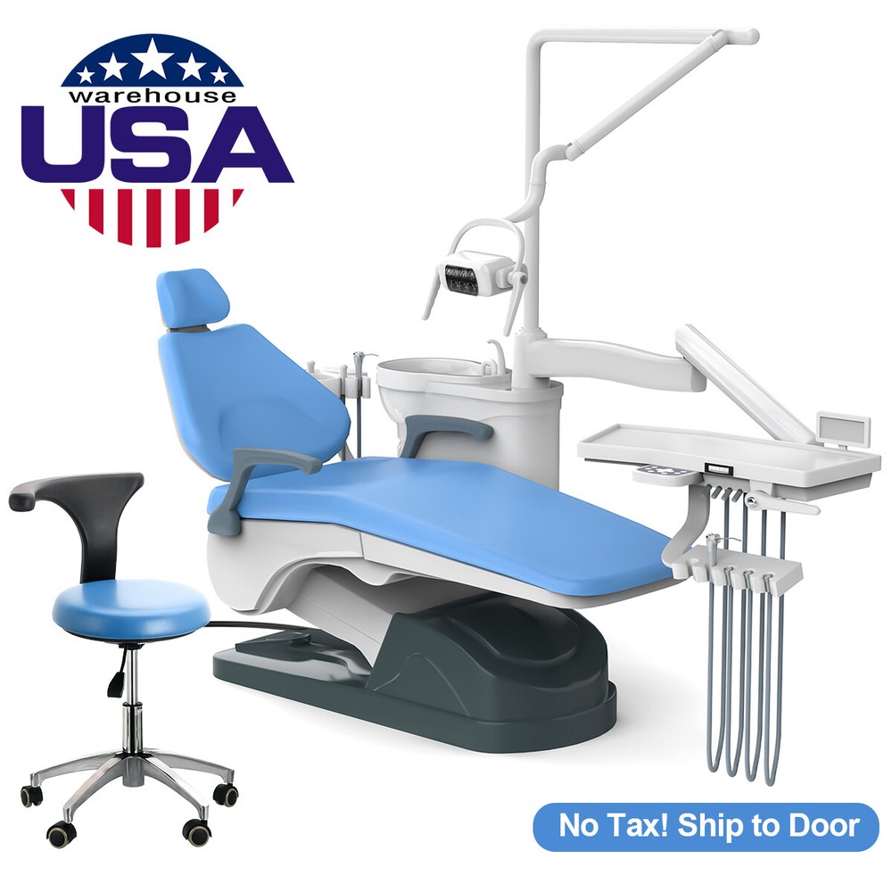 FDA Dental Unit Chair DC Motor Computer Controlled /Multi-Function Trolley Cart