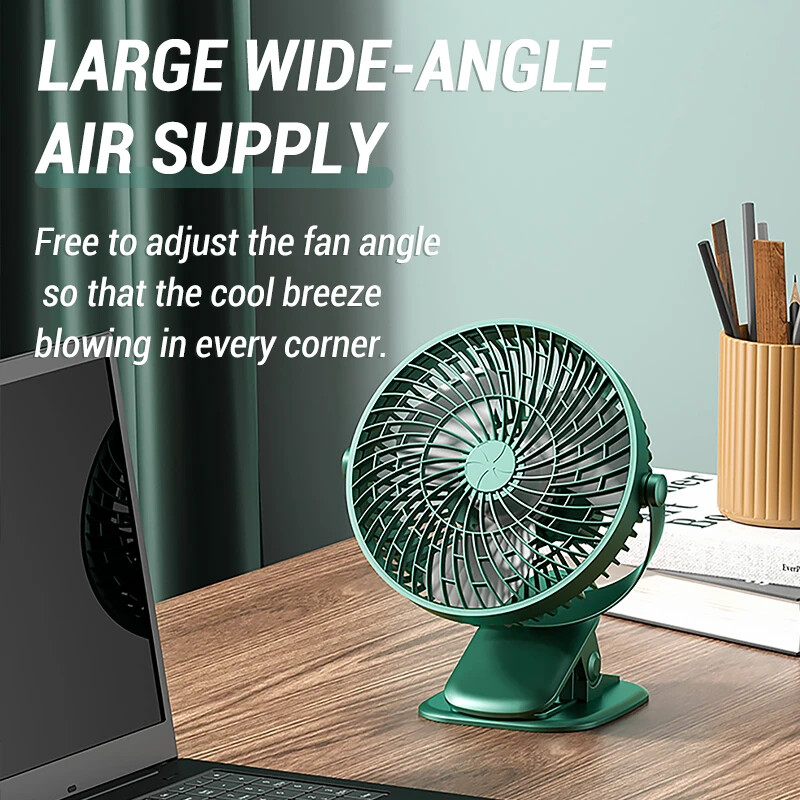 6" USB Desk Clip On Fan Small Air Circulator Portable Cooling Camping Stroller
