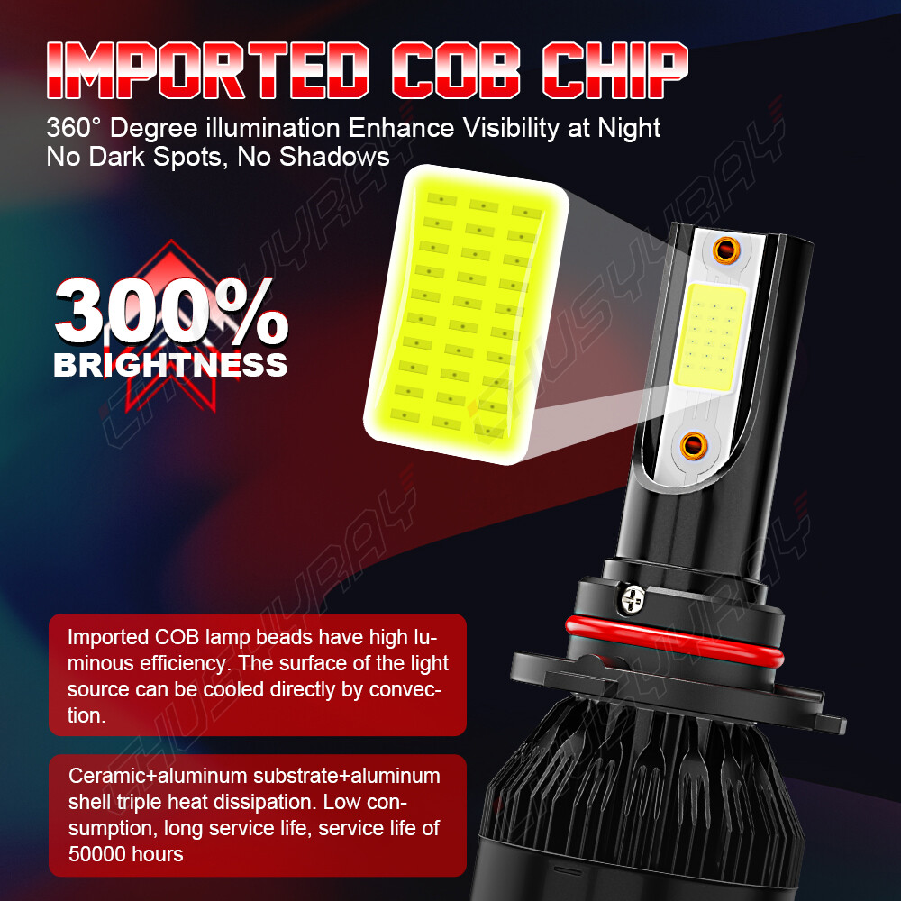 For chevy silverado 1500 2007-2015 Combo LED Headlight Kit Bulbs High Low Beam