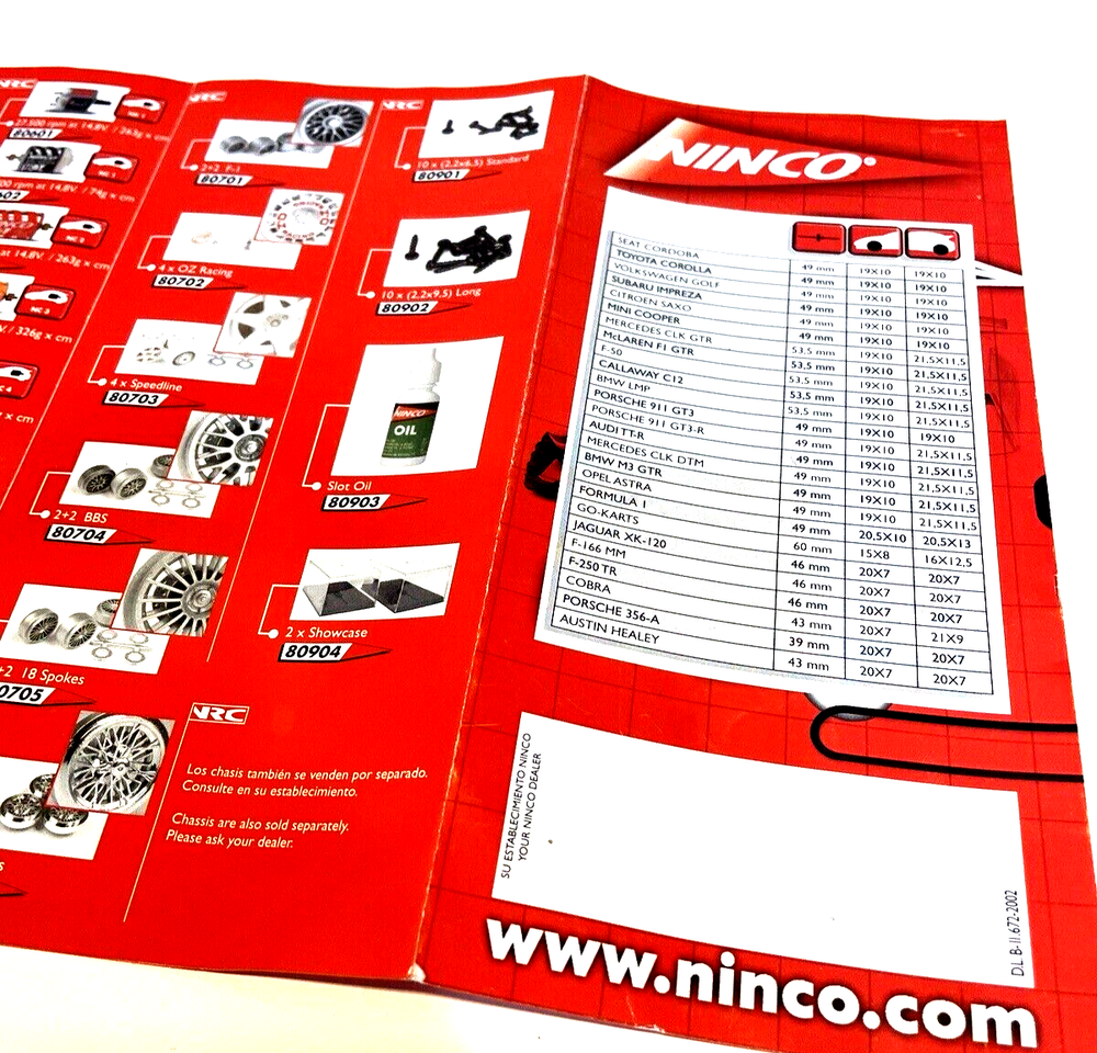Ninco 1/32 Catalogue