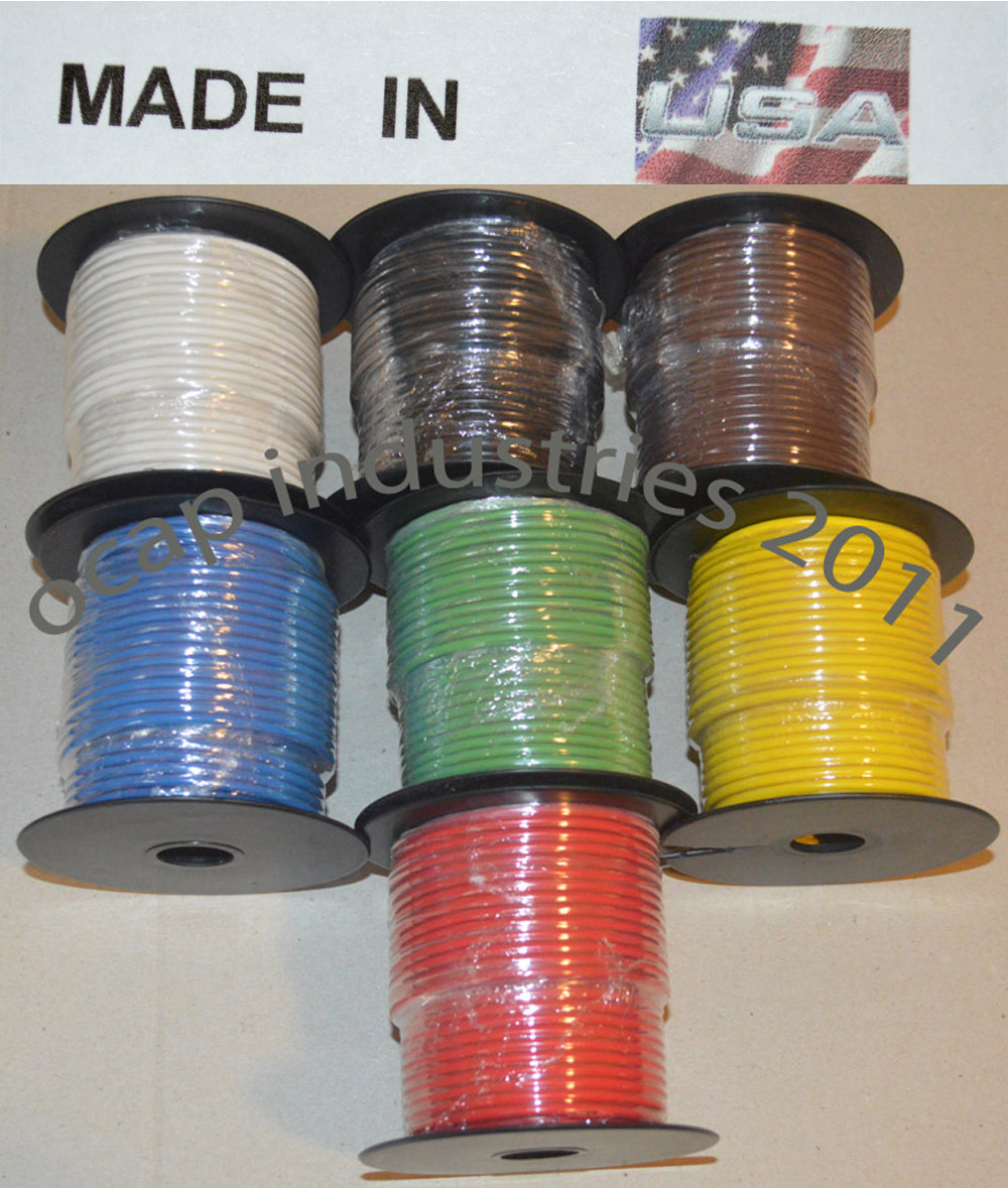 Trailer Light Cable Wiring Harness 14 gauge 25' Stranded Primary Wire