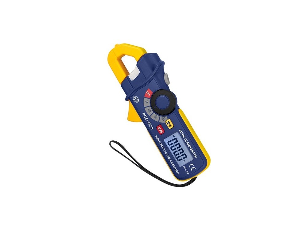 PCE Instruments PCE-DC3 - Digital AC/DC Current Clamp Meter (18mm Clamp)