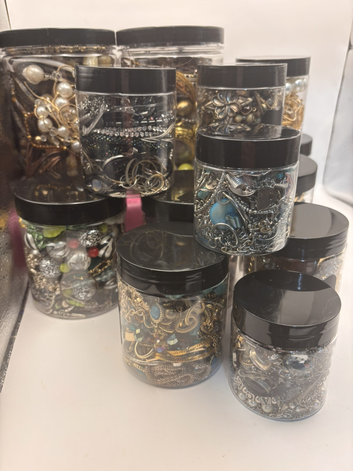 Mystery Jewelry Jar- All Wearable - No Junk Customization Available 2 Sizes