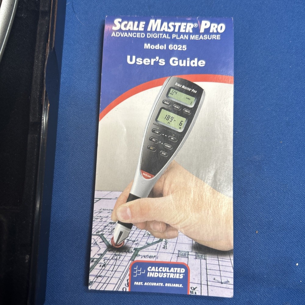 Scale Master Pro Digital Rolling Plan Measure Model 6025 Works