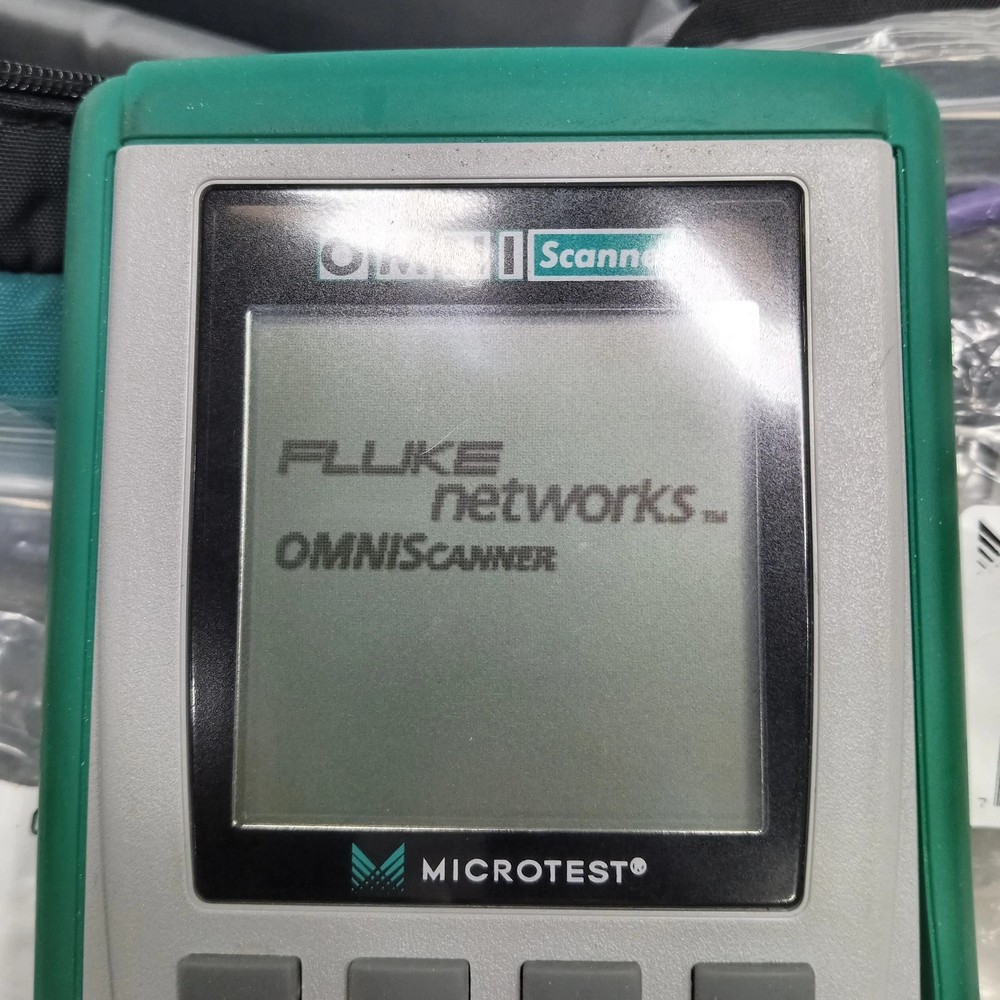 Omni Scanner Microtest Cat 5/5E/6 Cable Analyzer and Extras - Needs Batteries