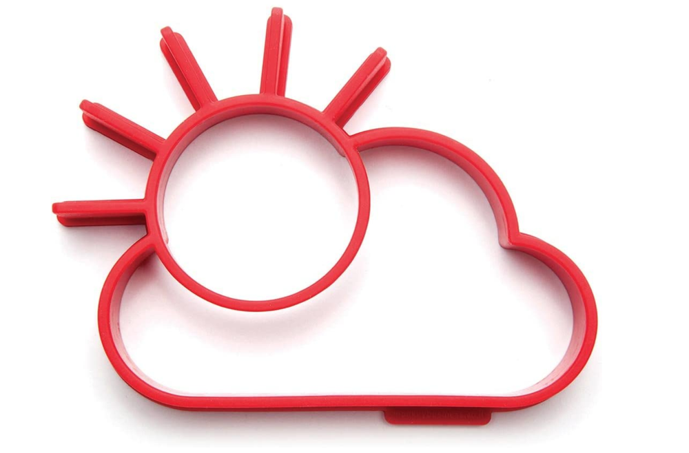 sun cloud egg pancake mold breakfast, kids,fun red breakfast cooking silicone