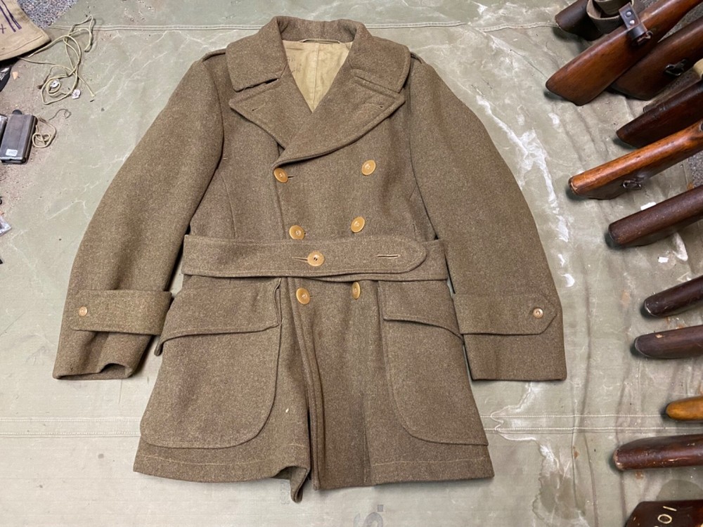 ORIGINAL WWII US ARMY WINTER M1938 WOOL MACKINAW CUT DOW JACKET-MEDIUM/LARGE 42R