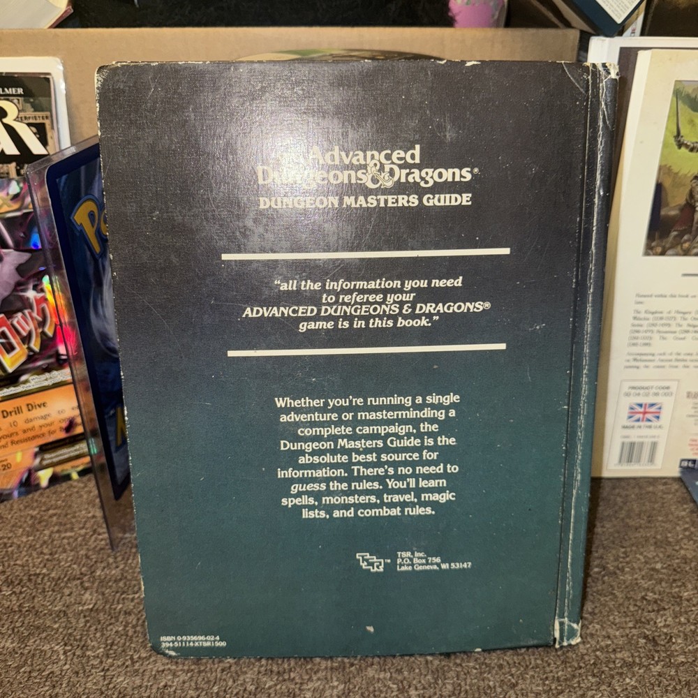 Offical Advanced Dungeon & Dragons Dungeon Masters Guide TSR Rev Edition 1979