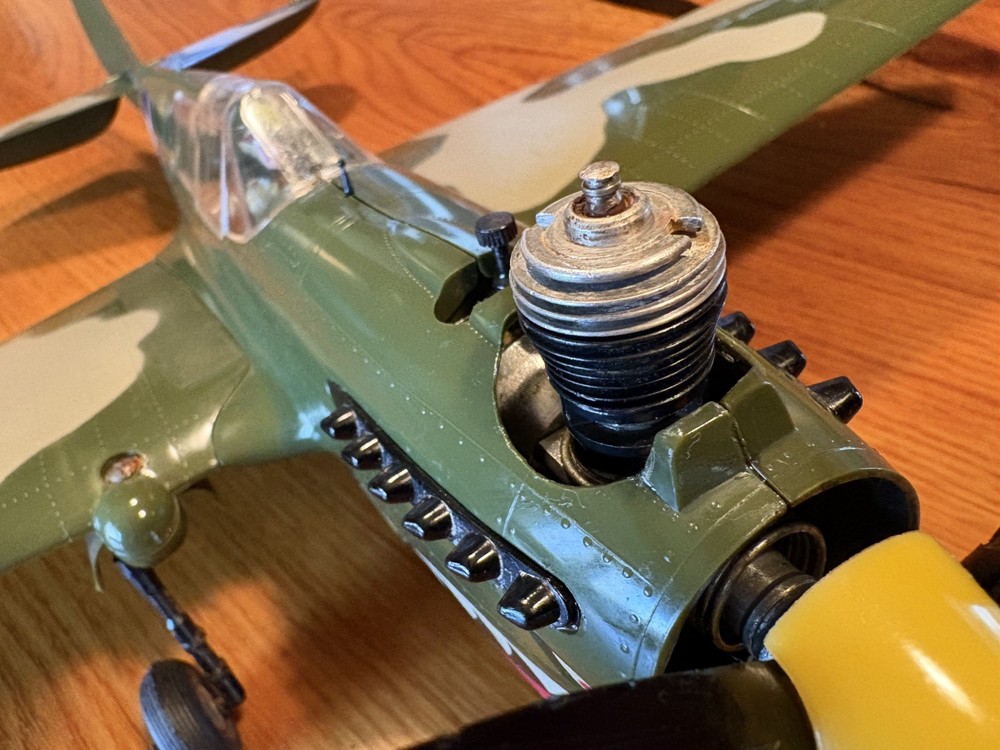 VINTAGE COX P-40 WARHAWK - tested and working great!