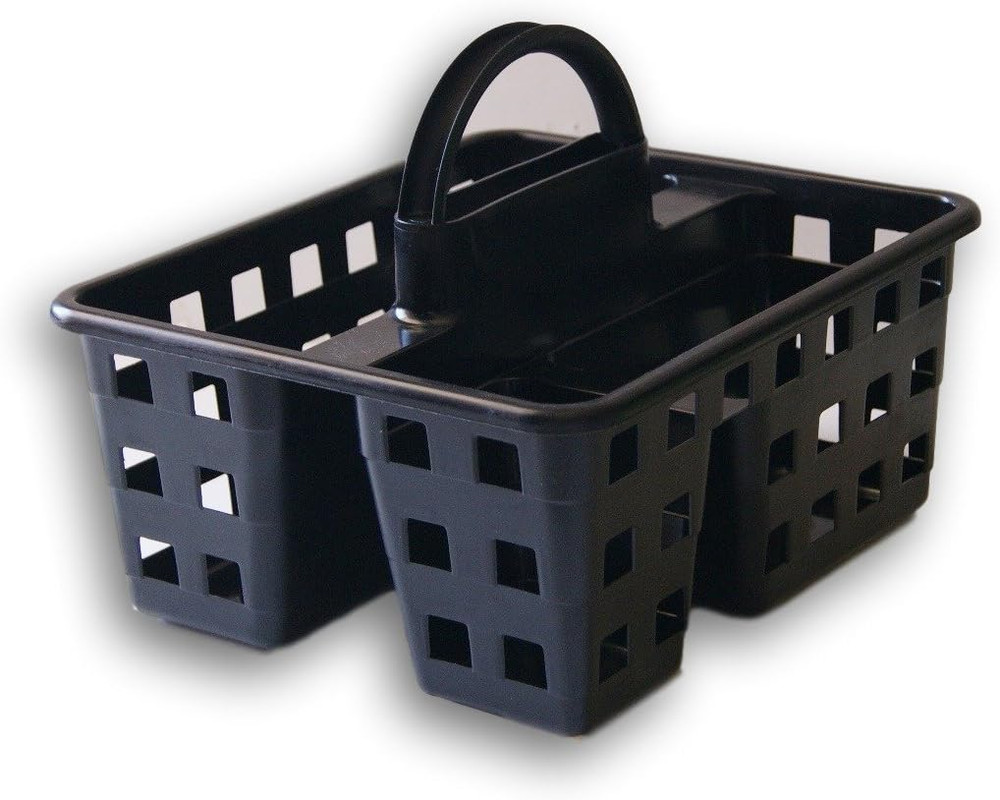 Small Utility Shower Caddy Tote (Black)