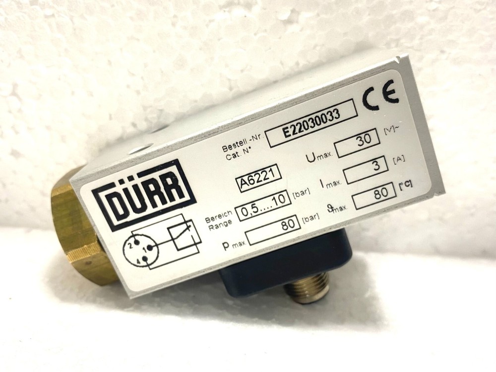 DURR E22030033 Pressure Switch Range 0.5...10 bar