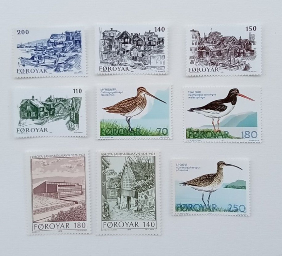 Faroe Islands 1977 - 1992 Stamps, Strips & Mini-sheets MNH
