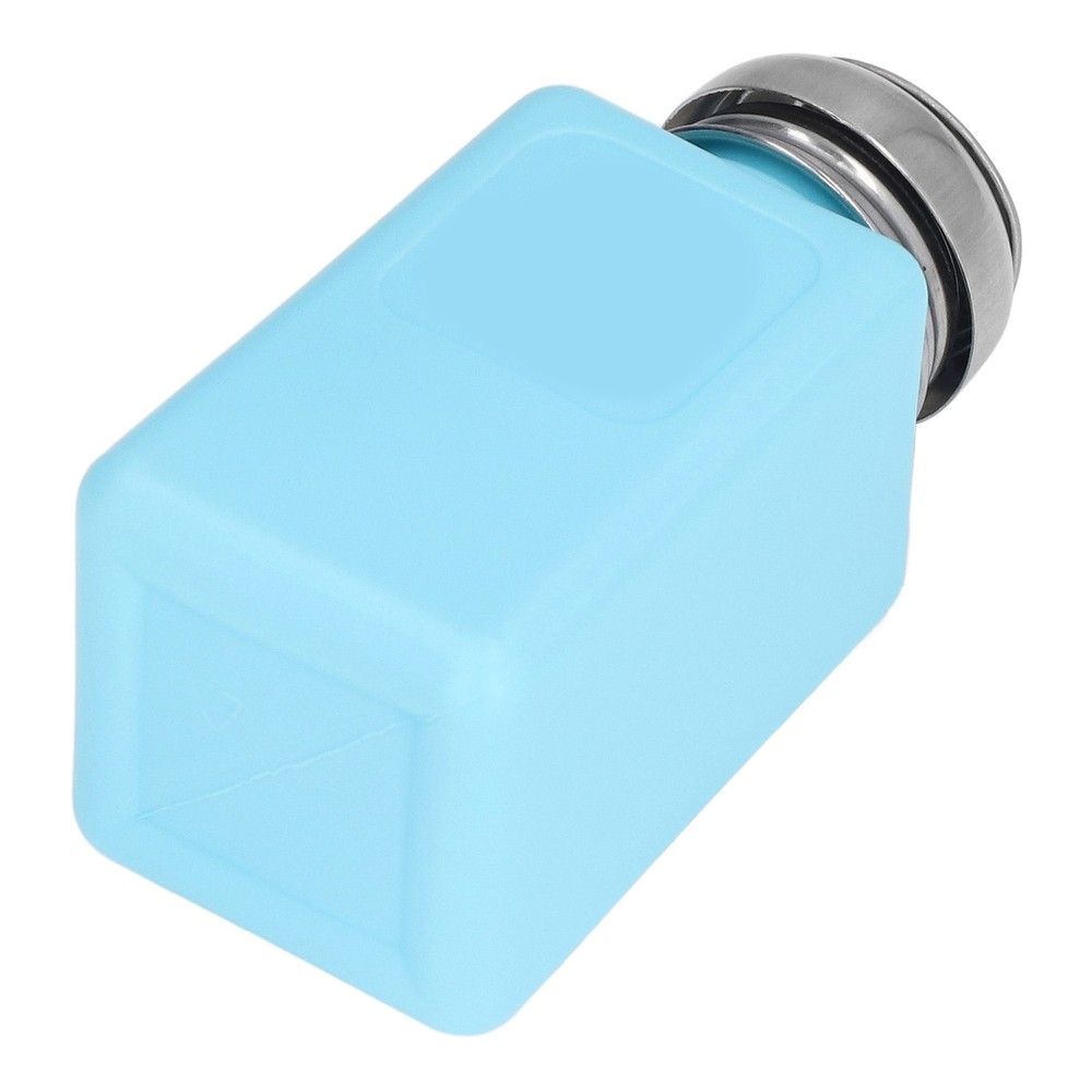 200ML Press Type Solvent Dispenser ESD Anti-Static Square Bottle With Lid Blue