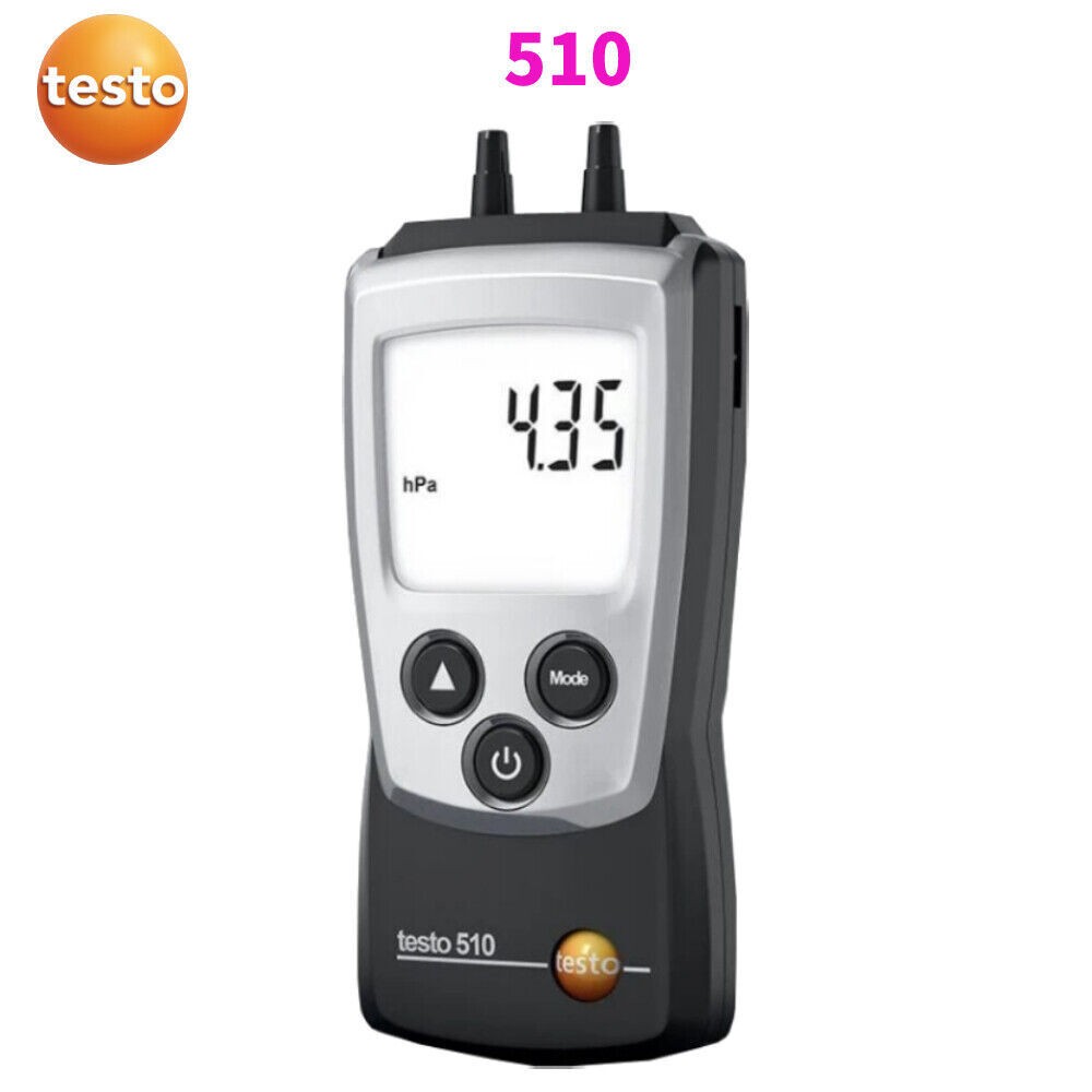 Testo 510  Temperature Compensation Manometer Auto-Ranging Pressure Meter