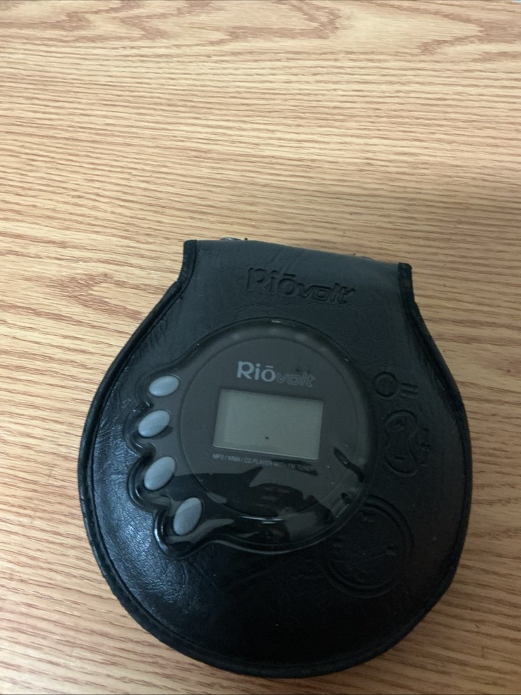 Riovolt SP250 Remote CD Player w/Leather Case READ UNTESTED