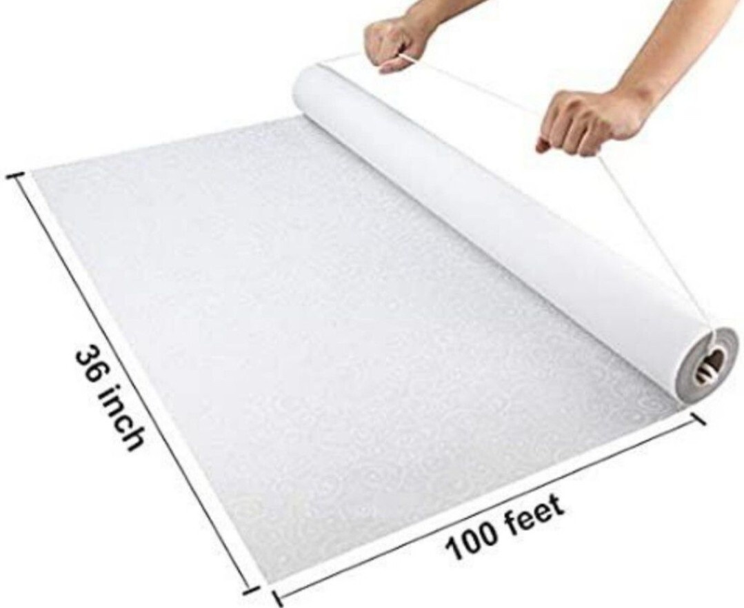 Healon 100 x 3 ft Wedding Aisle Runner White Aisle Runner Rug with Pull String