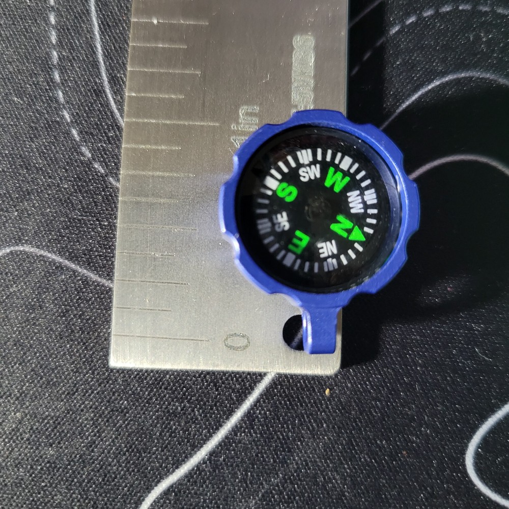 CountyComm / Martac Rugged Anodized Companion Compass Navy Blue