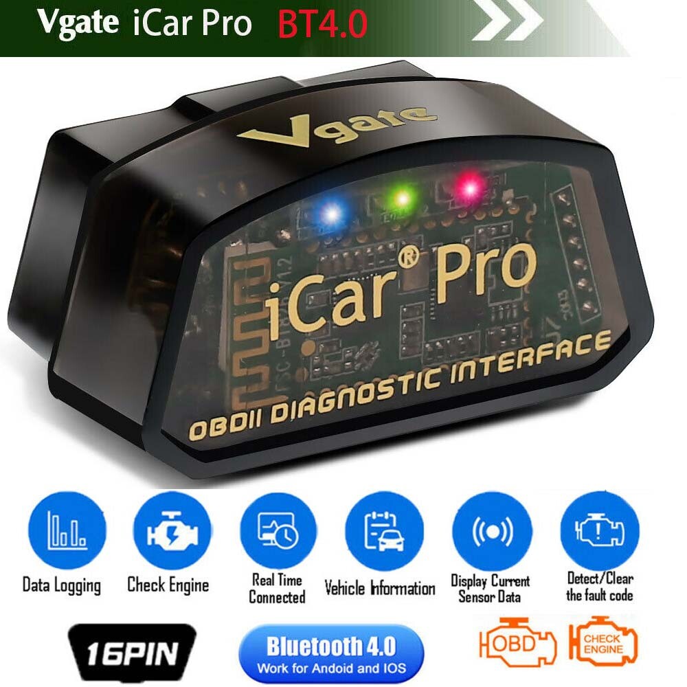 OBDⅡ Scanner Vgate iCar Pro 4.0 Coding iPad Android Code Reader