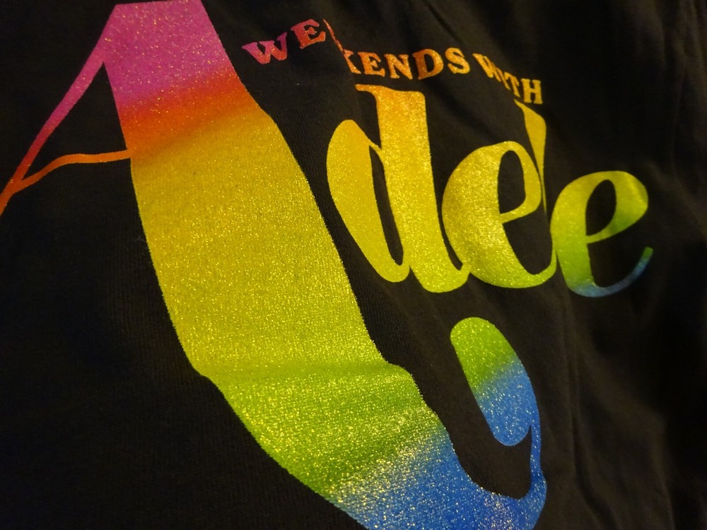 Official Weekends with Adele Las Vegas Short Sleeved S Shirt Confetti & Bag 2024