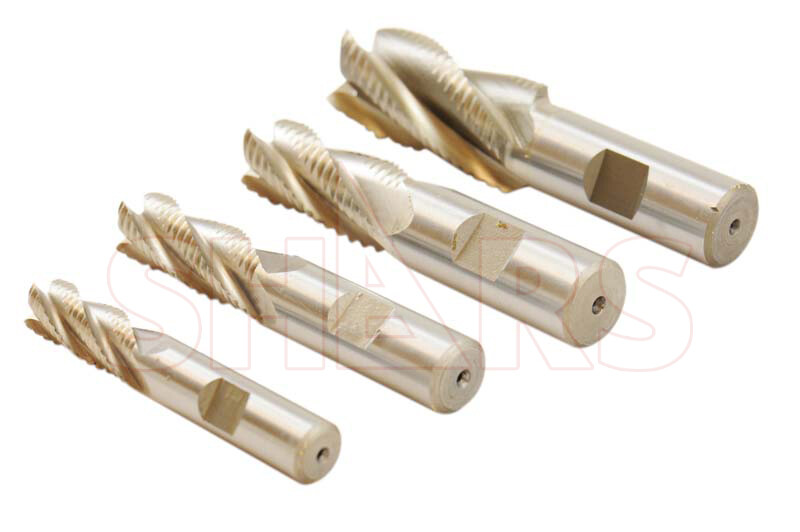 SHARS 1/4"-1/2" Cobalt M42 Roughing End Mill Set NEW P}