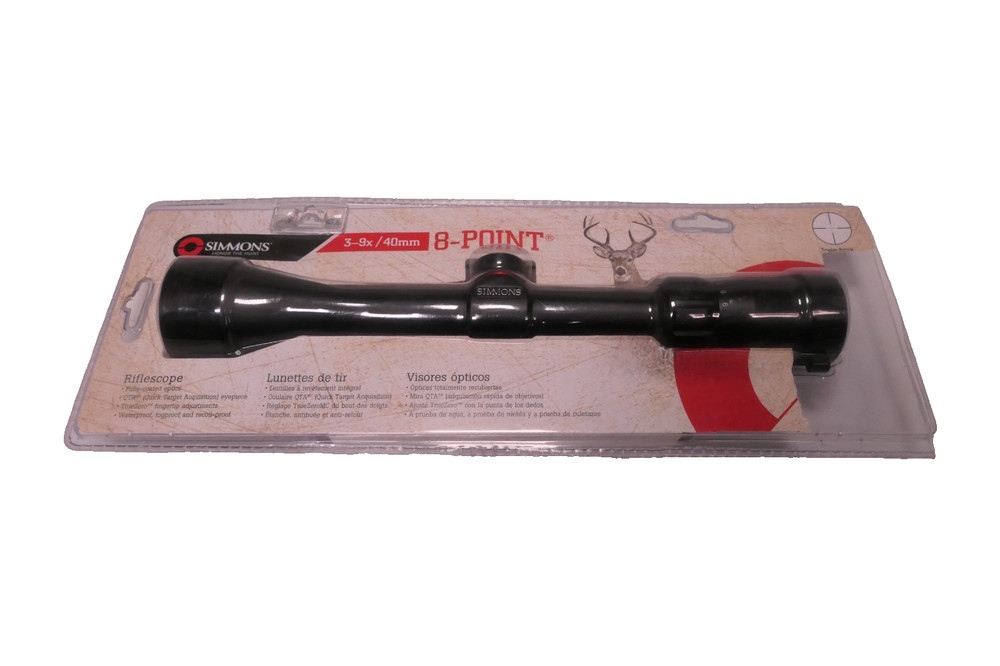 Simmons Scope 8-point 3-9x40mm Truplex RifleScope Rifle scope