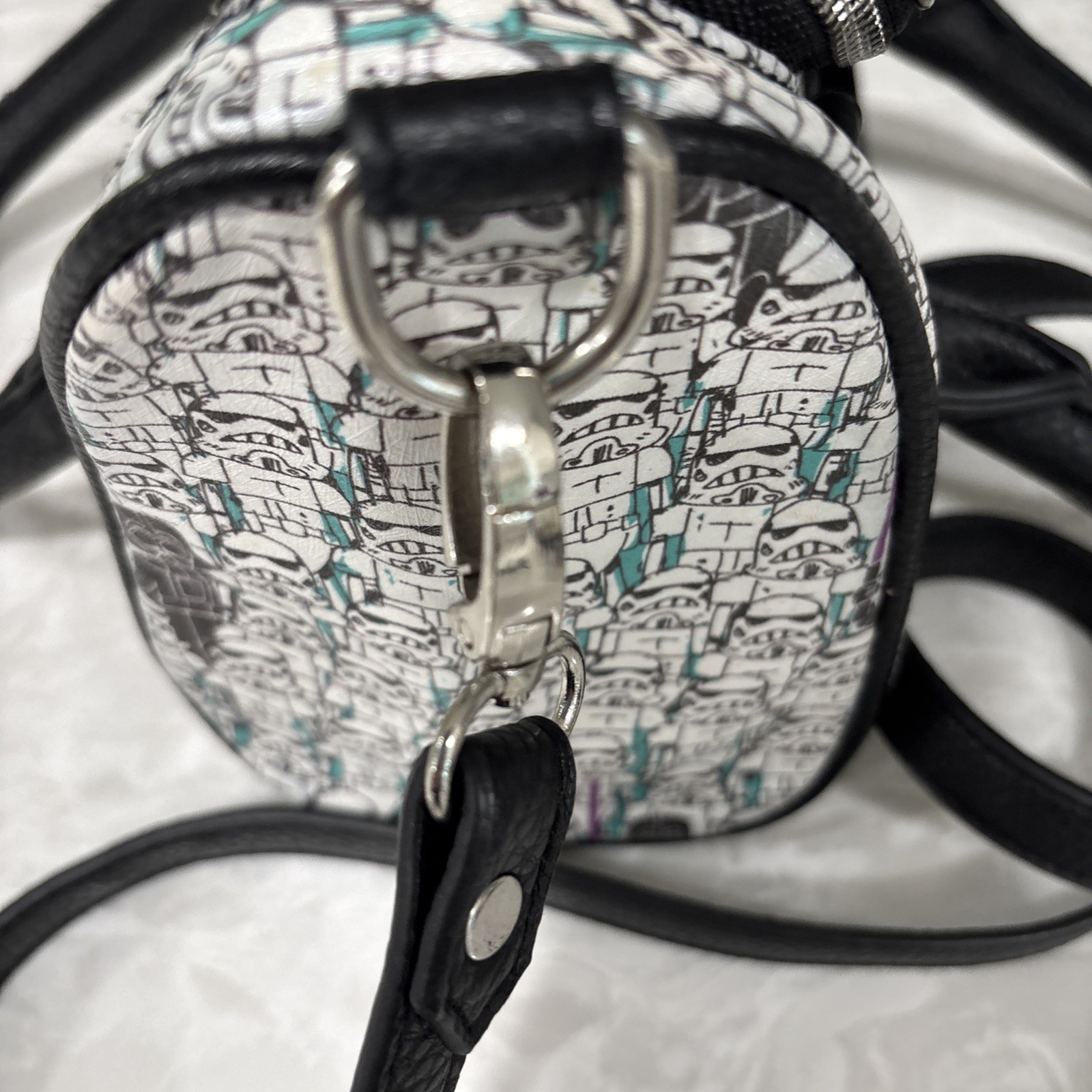 Star Wars Stormtroopers Darth Vader Print Handbag Bioworld Lucas Films Retired