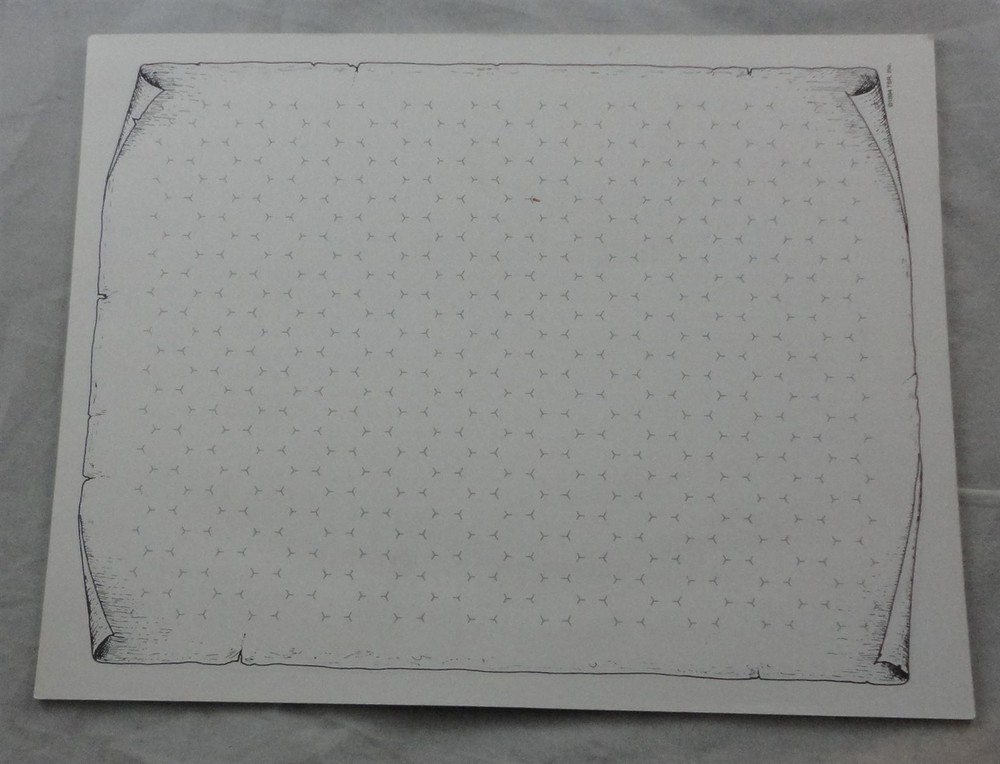 Advanced Dungeons & Dragons 2-Sided Map Sheet Pad (One side hex, one side plain)