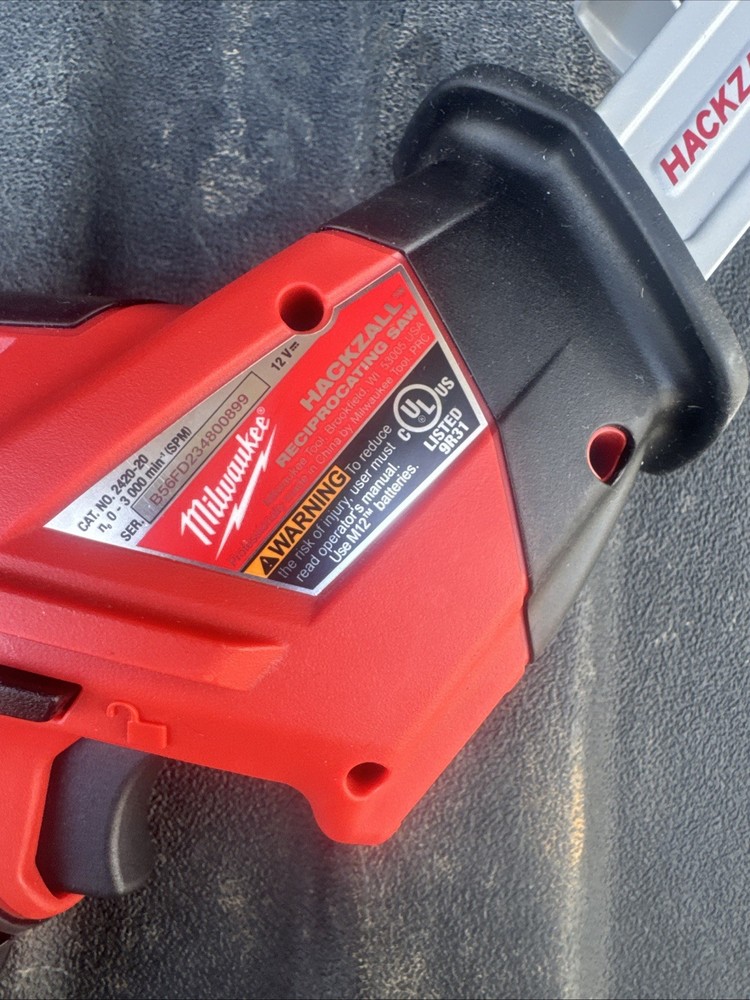 Milwaukee M12 Hackzall Reciprocating Saw 2420-20 Bare Tool